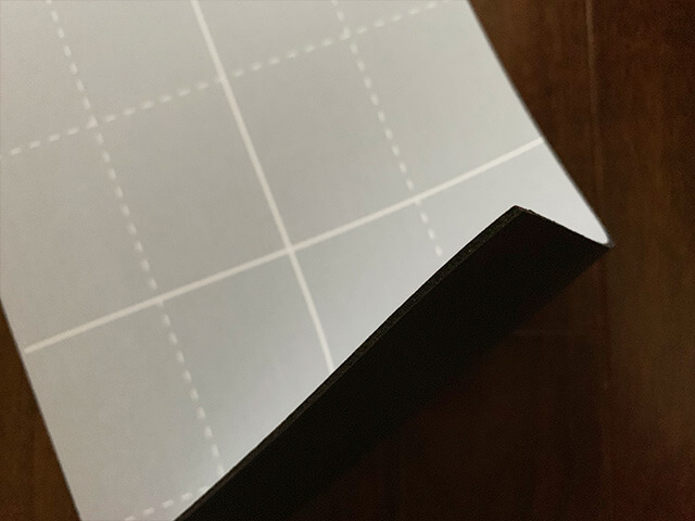 シートタイプ　半紙サイズ罫線入り 黒